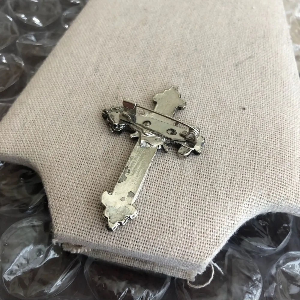 Vintage Cross Brooch - Image 2