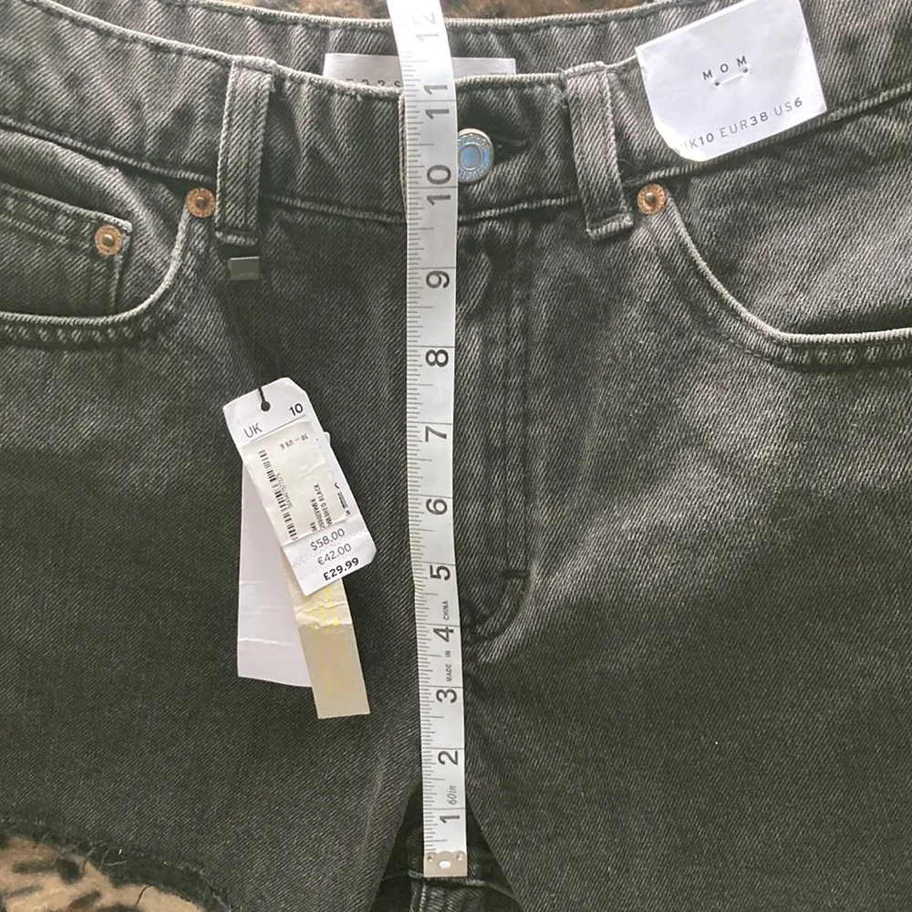 NWT TOPSHOP Shorts Women’s Size 6 TOPSHOP Mom Shorts High Waisted Petite Shorts - Image 9