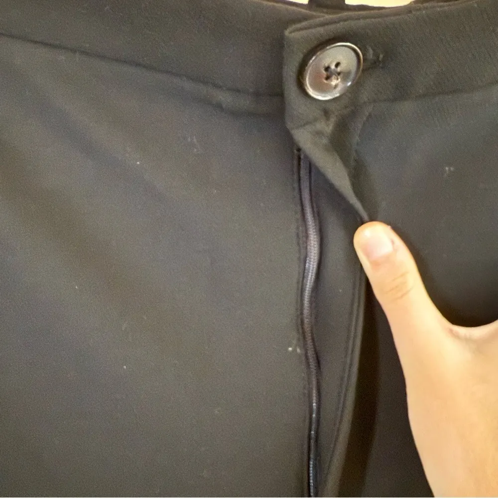 NWT Zara XXL The Melrose Full‎ Length Fit Black Office Career Wear Straight Leg - Image 6