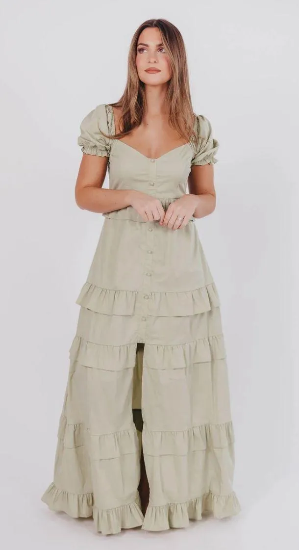 Worth Collective Hattie Ruffle-Tiered Maxi Dress - Image 3