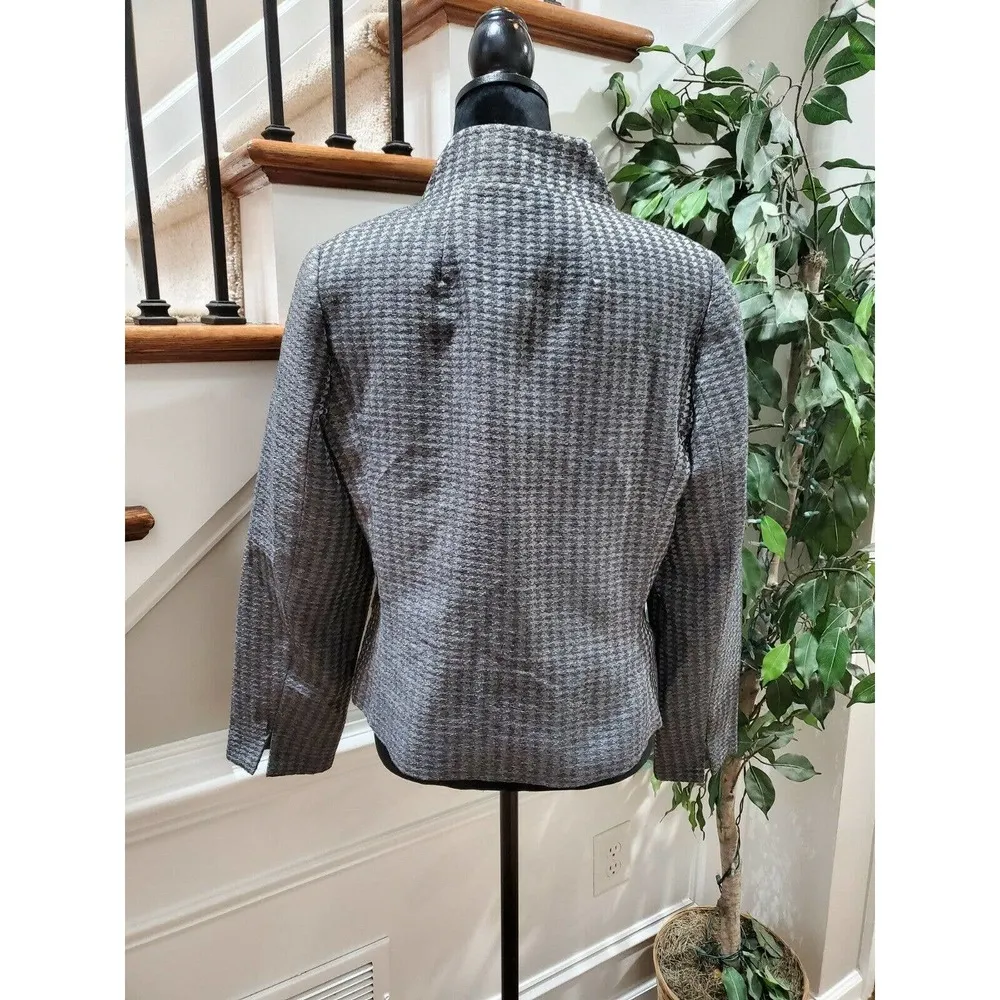 ColdWater Creek Women Gray Polyester LongSleeve Single Breasted Jacket Blazer 10 - Image 6
