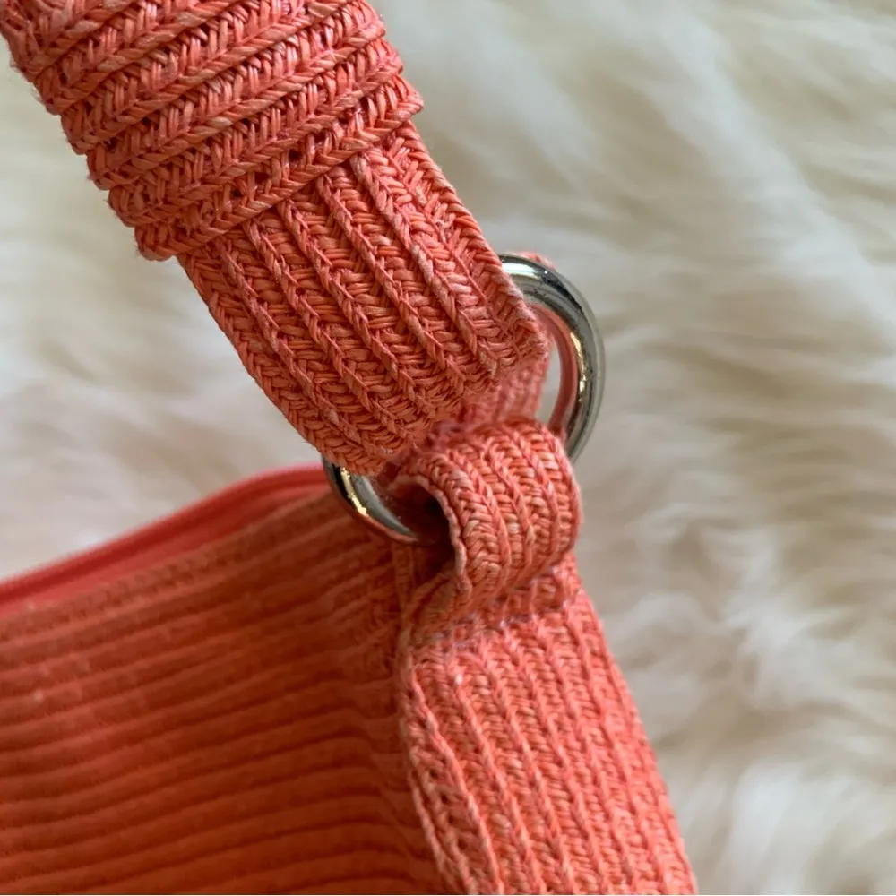 Talbots Woven Coral Small Shoulder Bag - Image 8