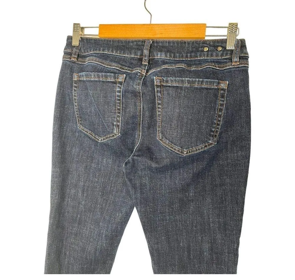 CAbi Jeans Womens 8 Skinny Low Rise Skinny Ankle Dark Wash Blue 5493 - Image 5