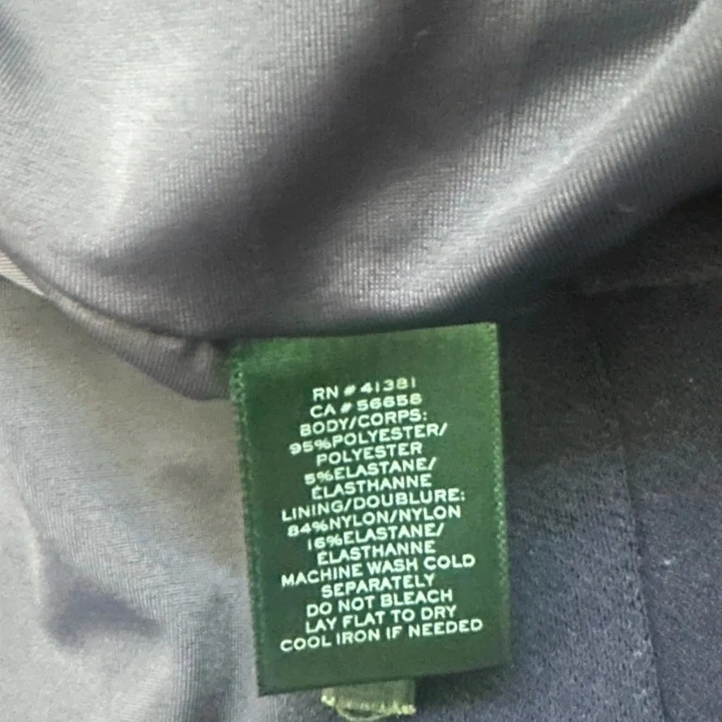 Navy Blue Lauren Ralph Lauren Jumpsuit, Sz: Large #14 - Image 4