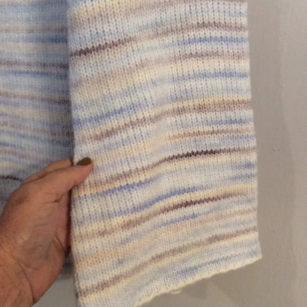 Boston Proper Medium M Boat neck striped sweater 3/4 sleeve off shoulder VNC - Image 3