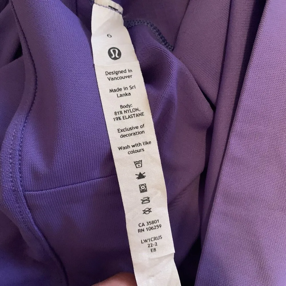 Lululemon Senseknit Running Tank Top Purple Charged Indigo Sz 6 - Image 7