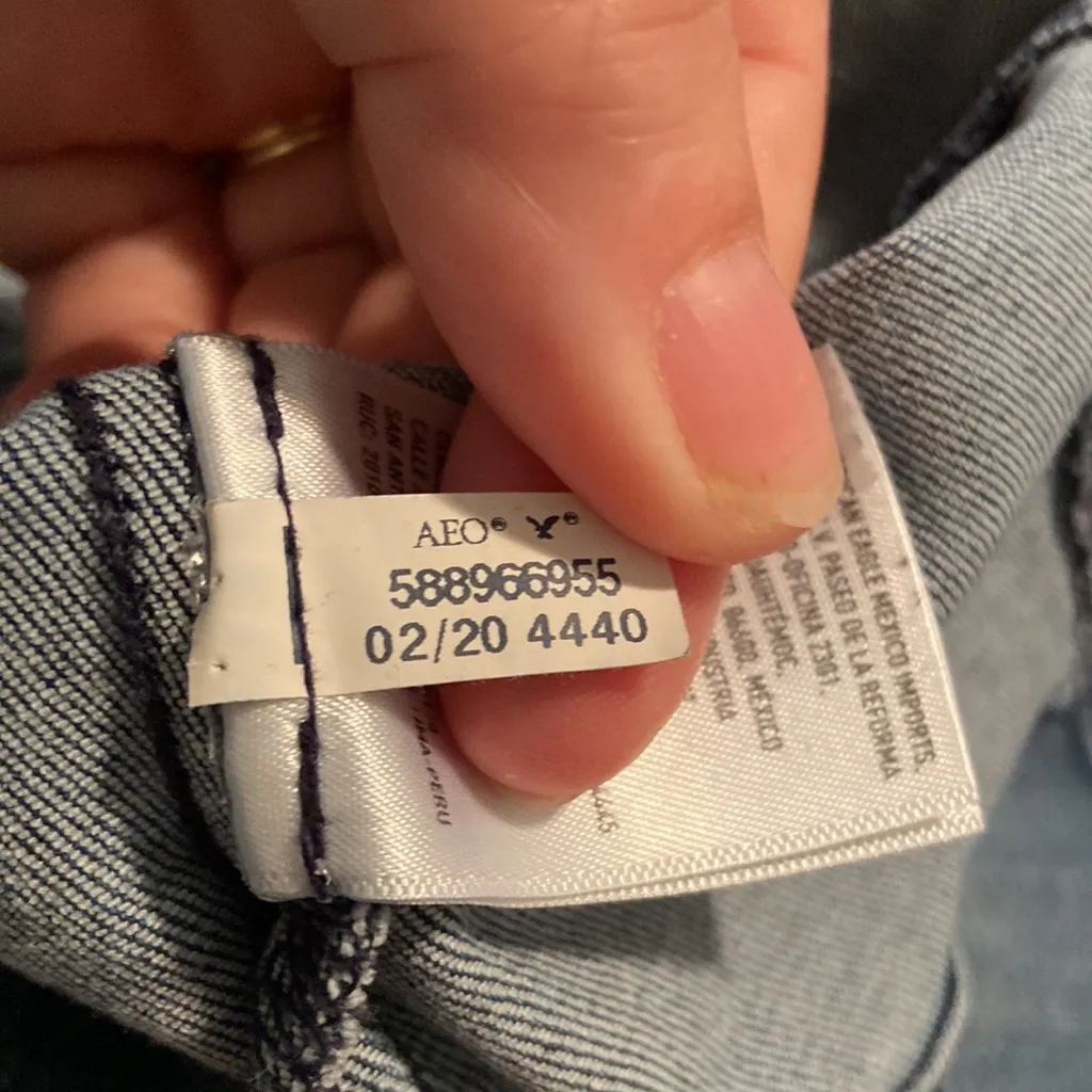 American Eagle Denim Overall Dress XS - Image 7