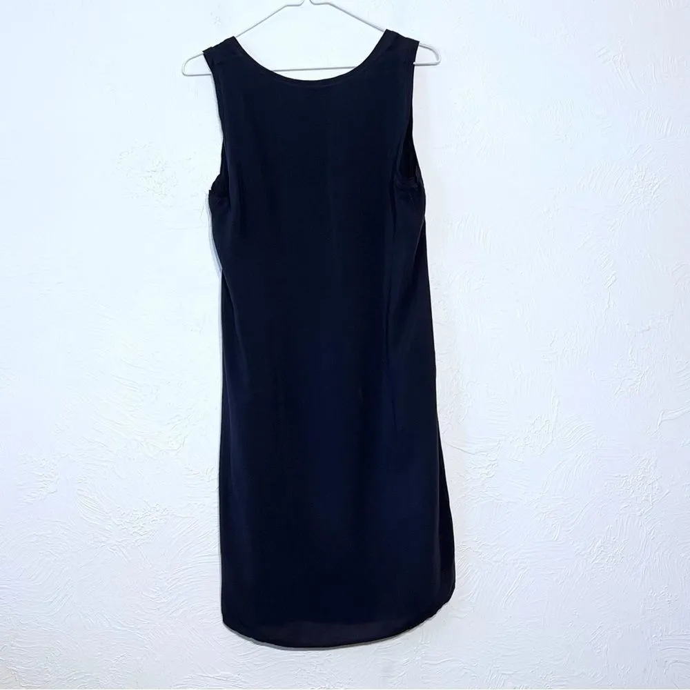 James Perse Womens Sleeveless Shift Tank Dress Navy Viscose  Size 3 Large - Image 3