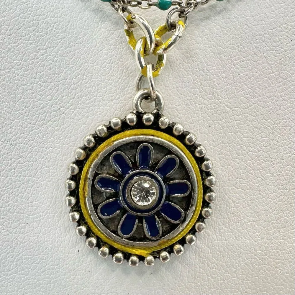 American Eagle Outfitters double strand pendant necklace - Image 4