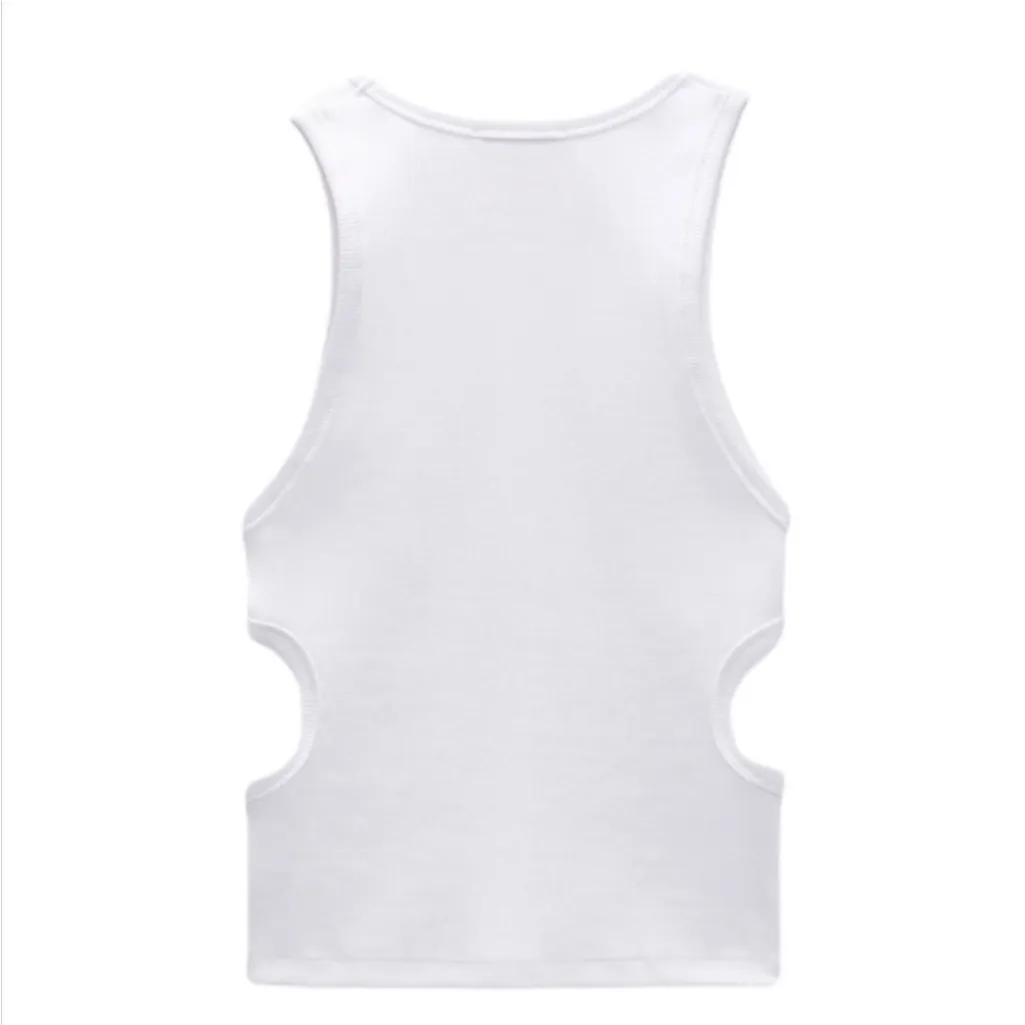 NWT ZARA "LIFE" Cut Out‎ Tank Top - Image 3