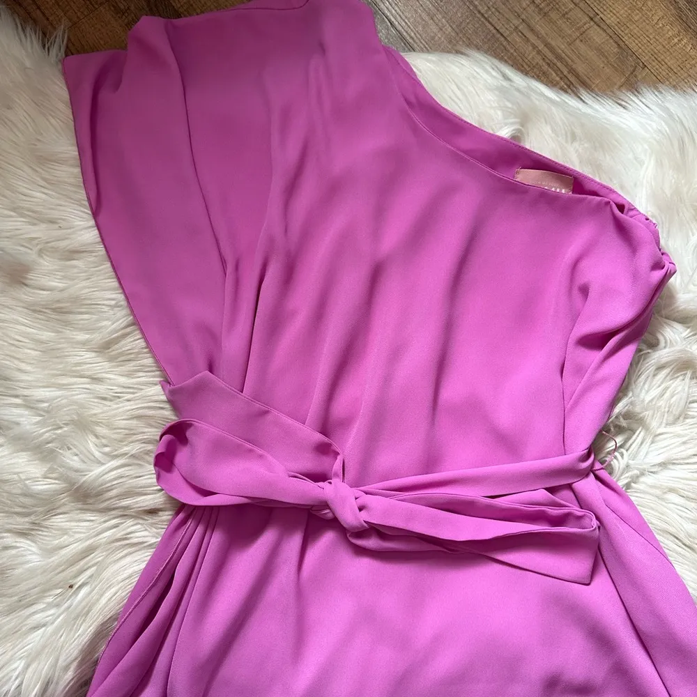 SHOW ME YOUR MUMU Trish One Shoulder Mini Dress In Orchid Pink - Image 7