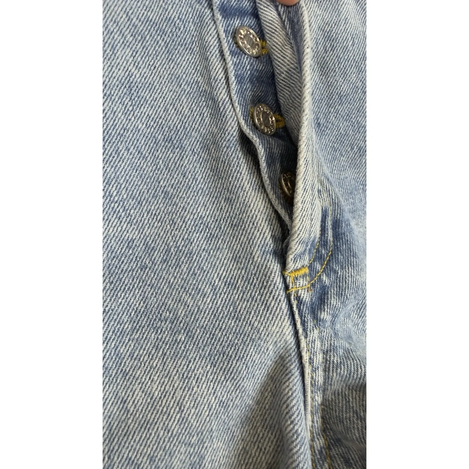 Agolde Parker Women’s Distressed Denim Shorts Size 24 High-Rise Cut-Off Blue - Image 6