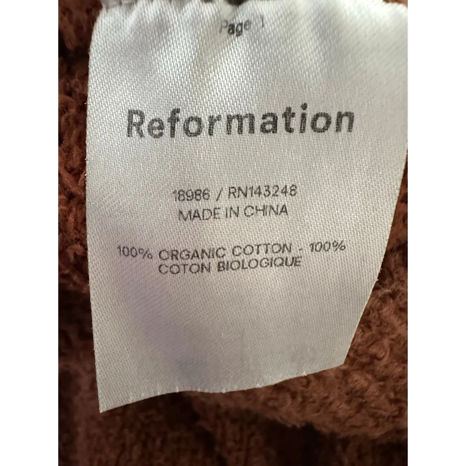 Reformation Isle organic cotton pants size Medium - Image 12