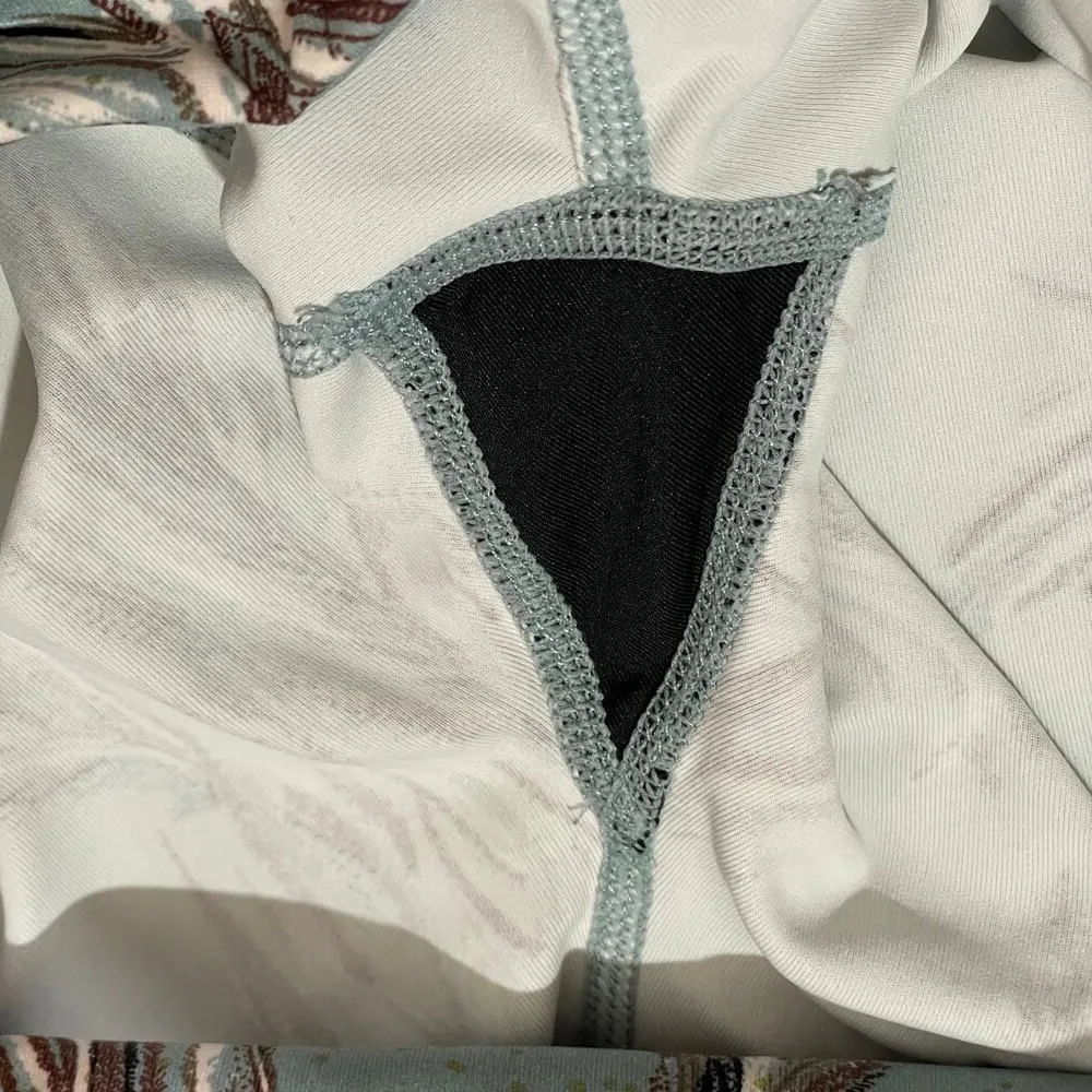 Free People Movement Movement Serene Feather Printed 7/8 Yoga Leggings - XS - Image 12