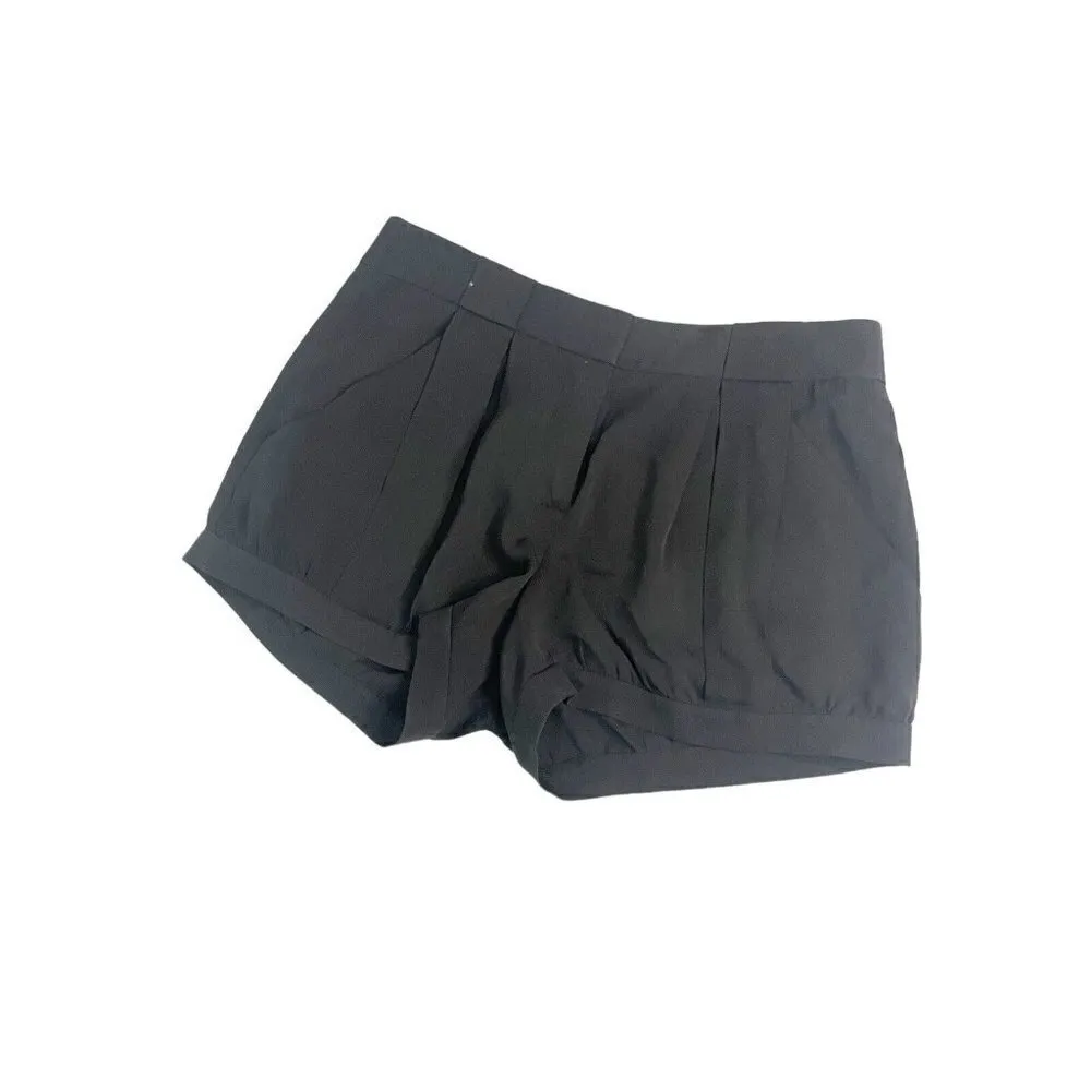 Theory Black Silk Kelby Lifestyle Shorts Womens Sz 0 Casual Business summer - Image 2