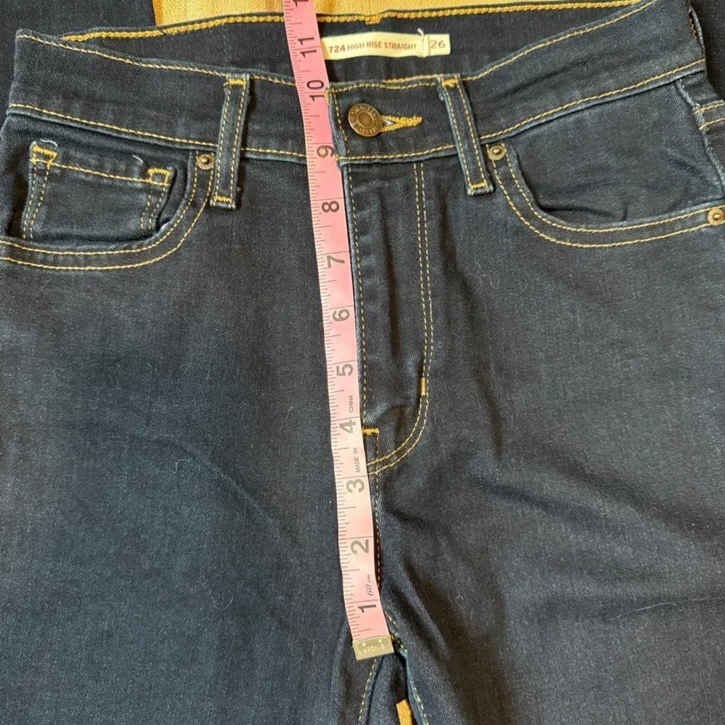 Levi’s jeans 724 Dark Blue Denim Jeans - Image 8