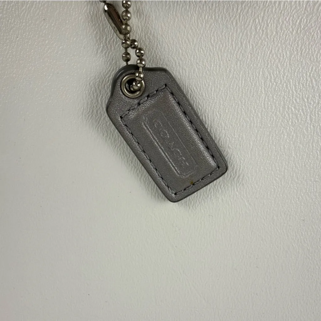 Coach Signature Satin Mini Wristlet Pouch in Dusty Purple Grey - Image 3