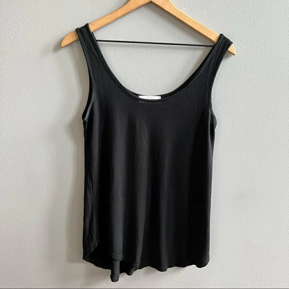 Carly Jean Los Angeles CJ's Favorite Tank in Black Small - Image 3