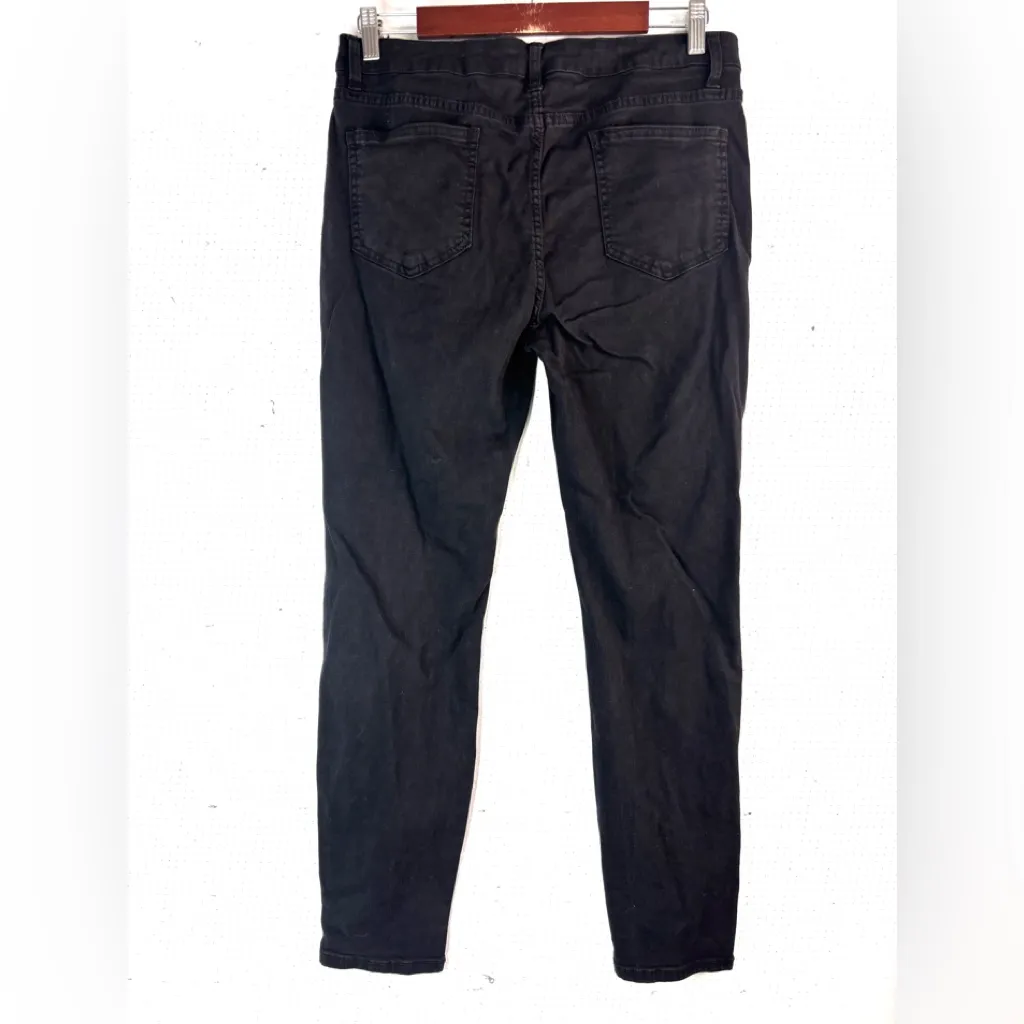 Angel Kiss 12 Distressed Ripped Black Straight Leg Pants - Image 2