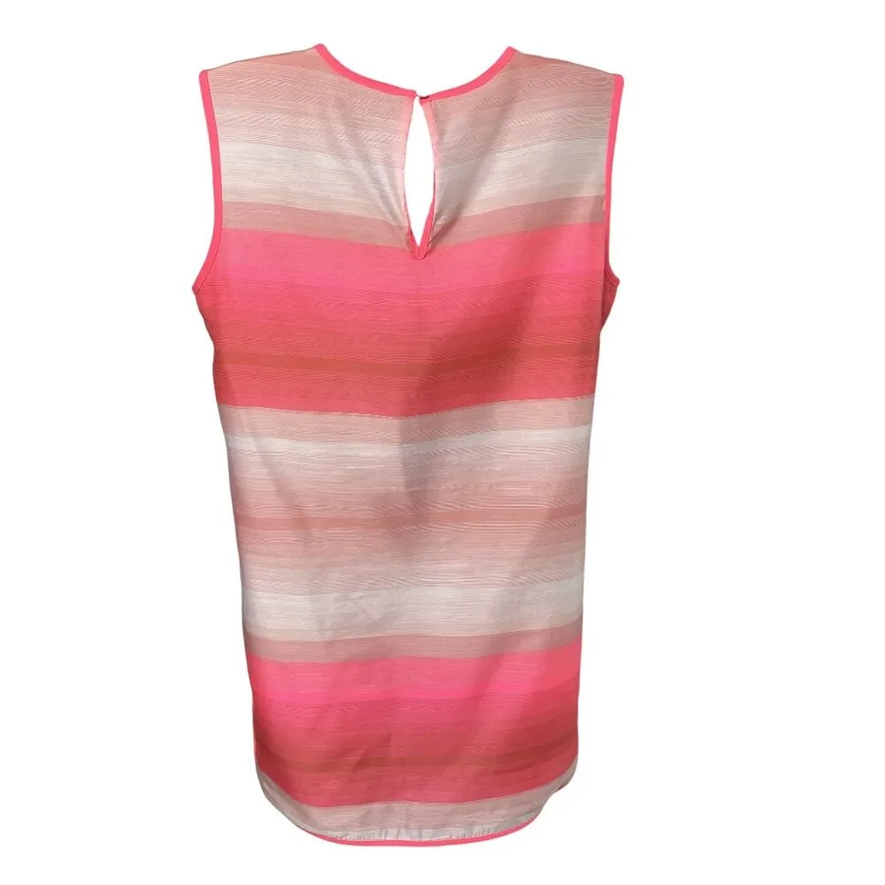 Vince Camuto Womens Sleeveless Sunrise Tunic Tank Top Size XS Pink Coral u - Image 7