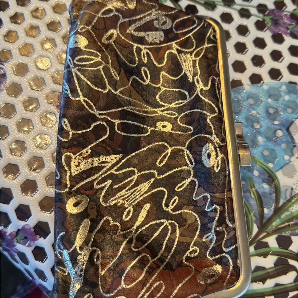 VTG leather Wallet/ clutch Brown - Image 7