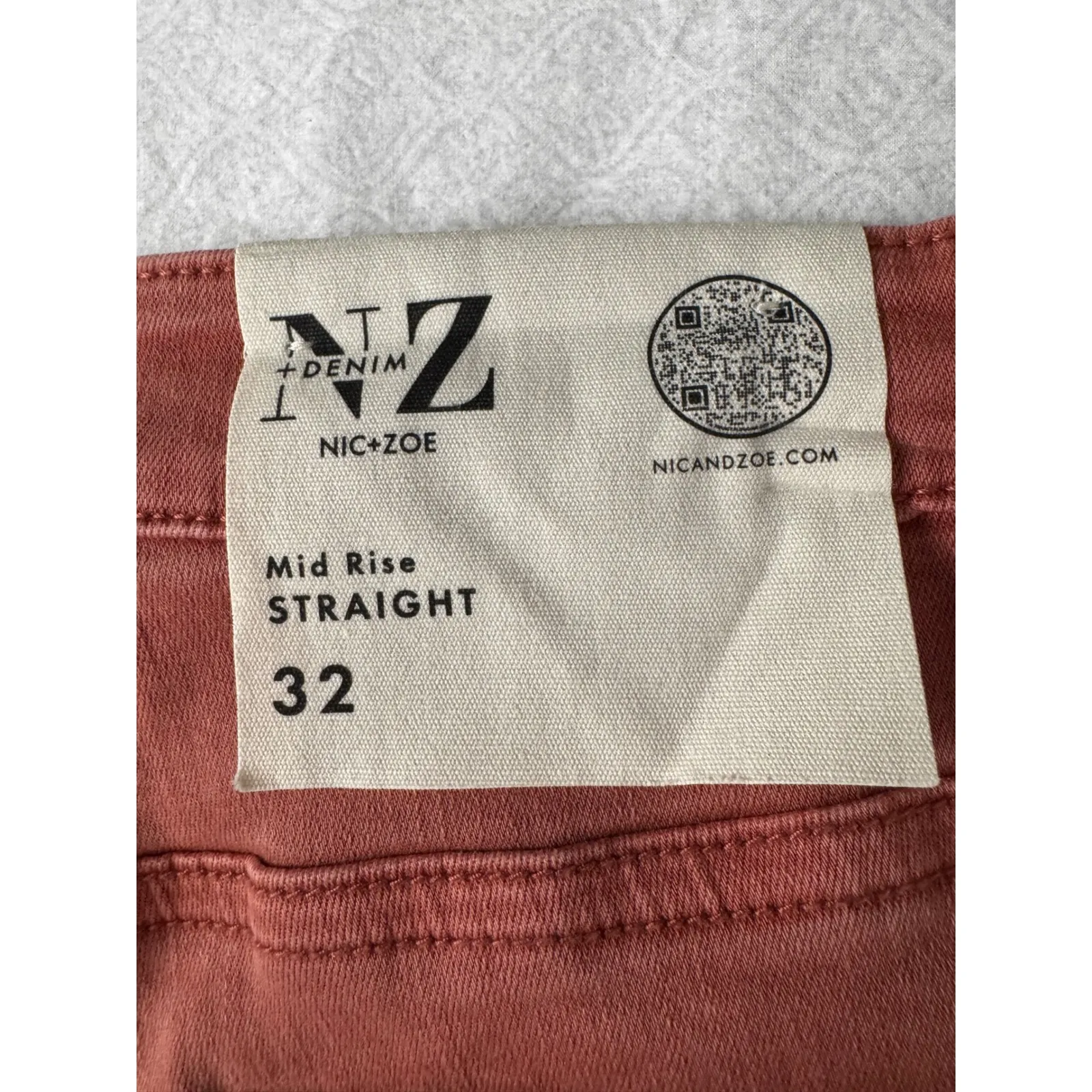 NIC+ZOE Women's Tandoori Mid Rise Straight Leg Jeans‎ Size 32 - Image 10