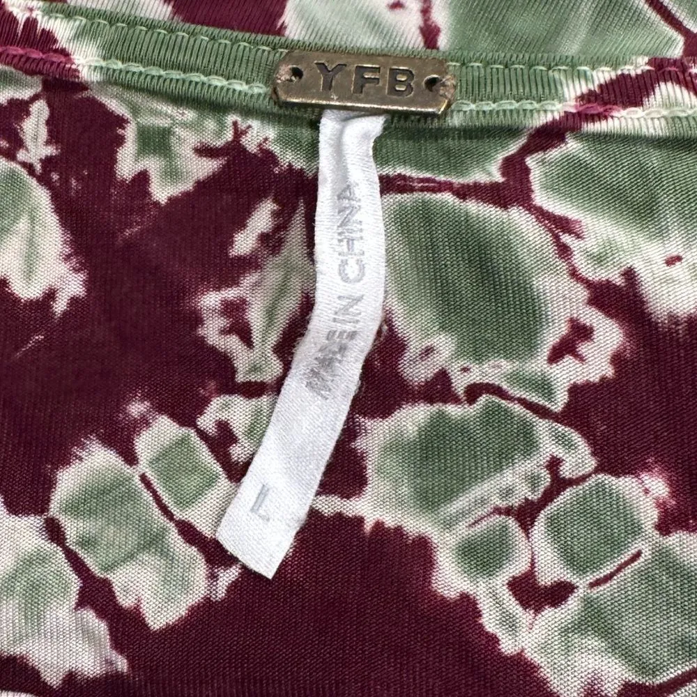 Young Fabulous and Broke Yaro Tie Dye Knot Dress Women’s Large - Image 2