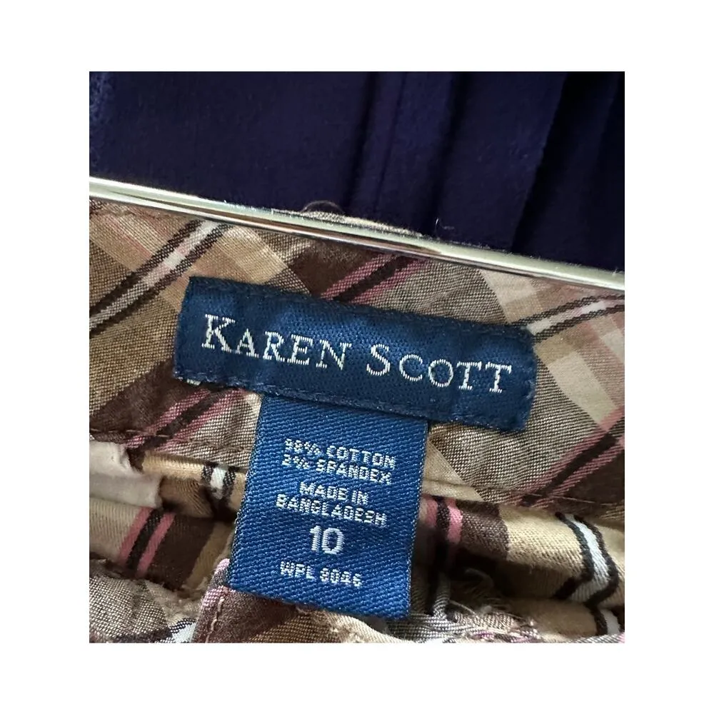 Vintage 90s Plaid Bermuda Shorts summer Prep Twee Size M/10 Pink Grunge Skater Size M - Image 3