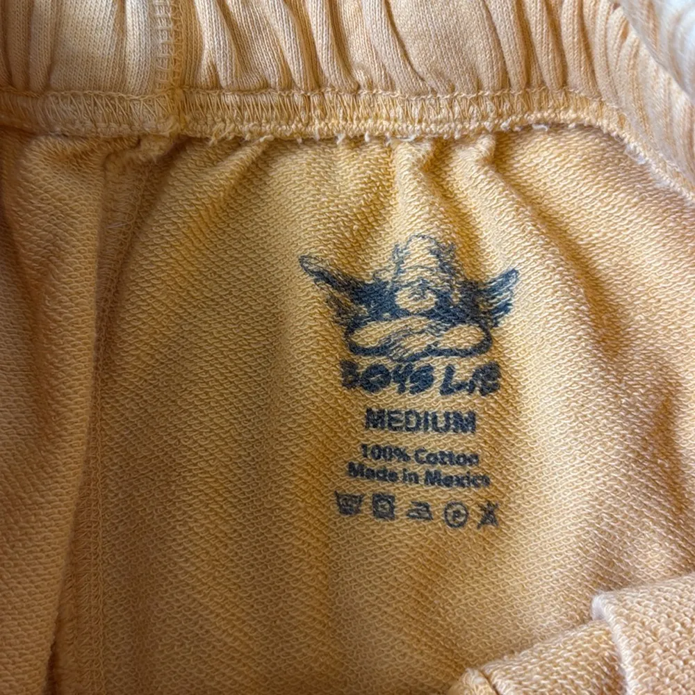 BOYS LIE Classic V3 Orange Raw Hem Shorts Size Medium - Image 2