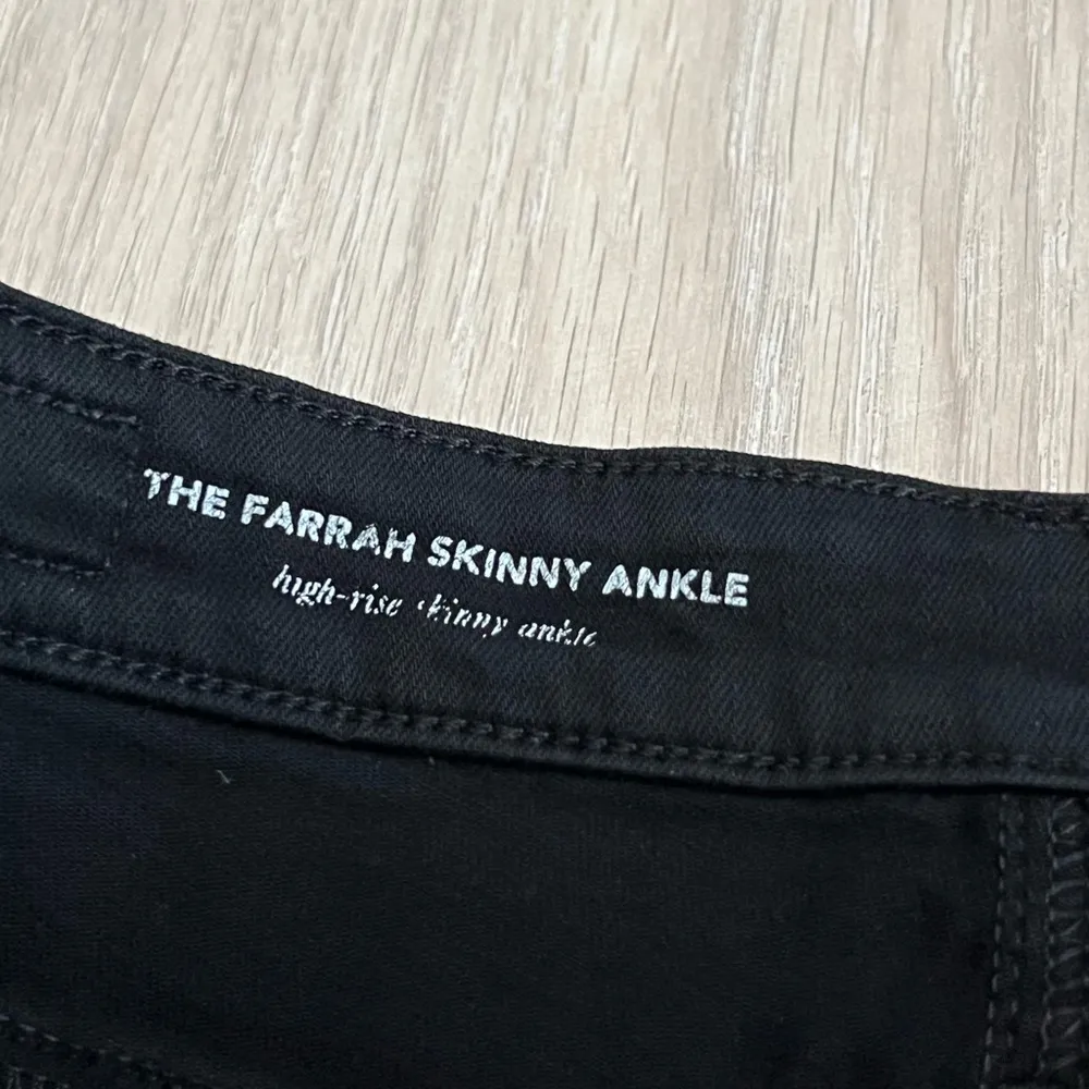 AG Adriano Goldschmied Farrah High Rise Skinny Jeans | Black | 27R - Image 5