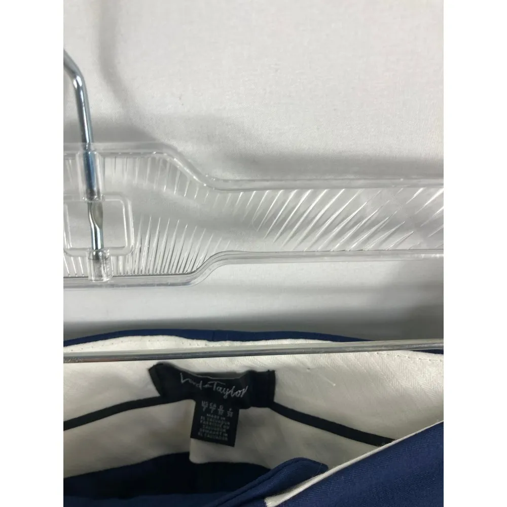 NWT Lord + Taylor Blue Cropped Dress Pant Size 2 - Image 3