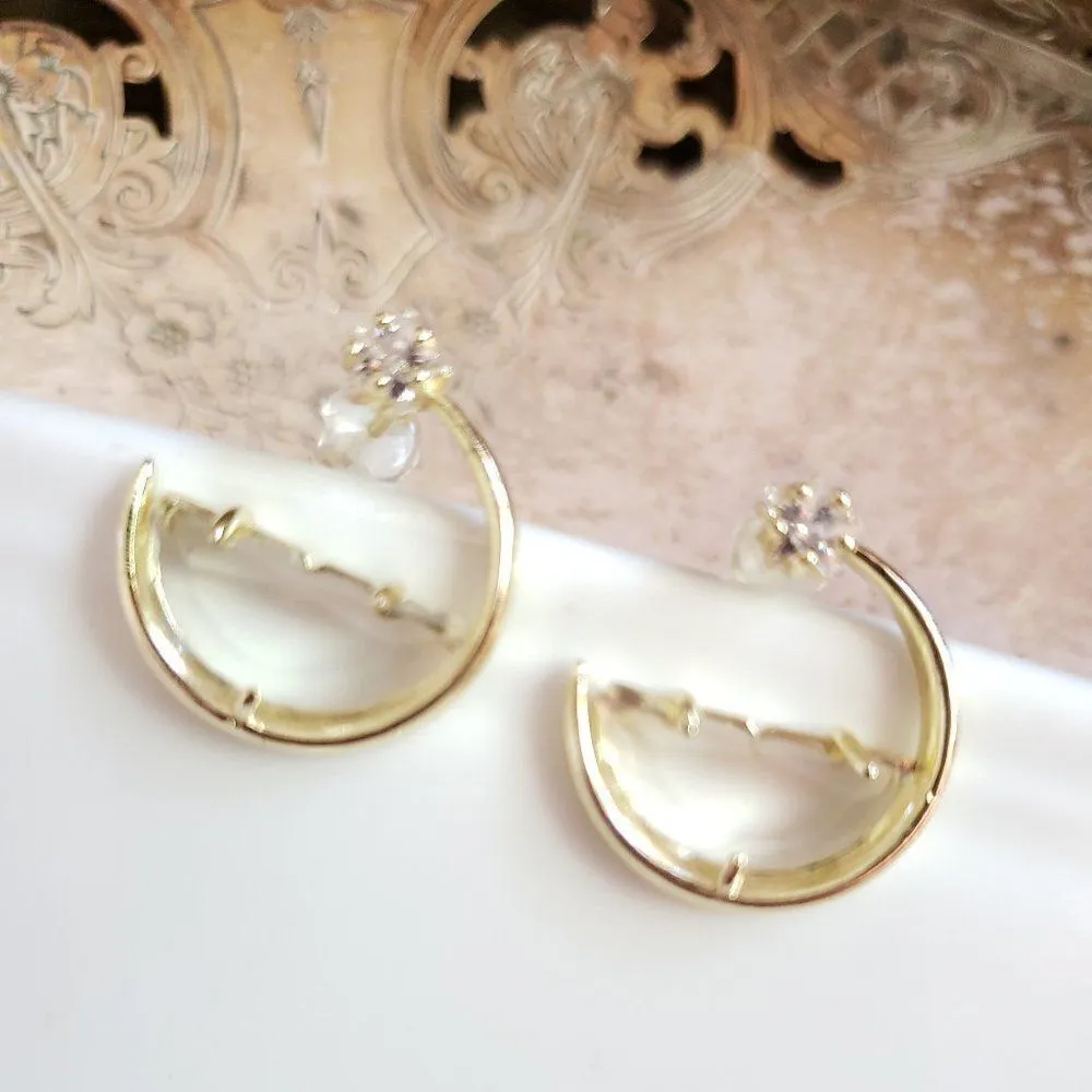 New! Anna Glass Hoop Earrings - Image 6