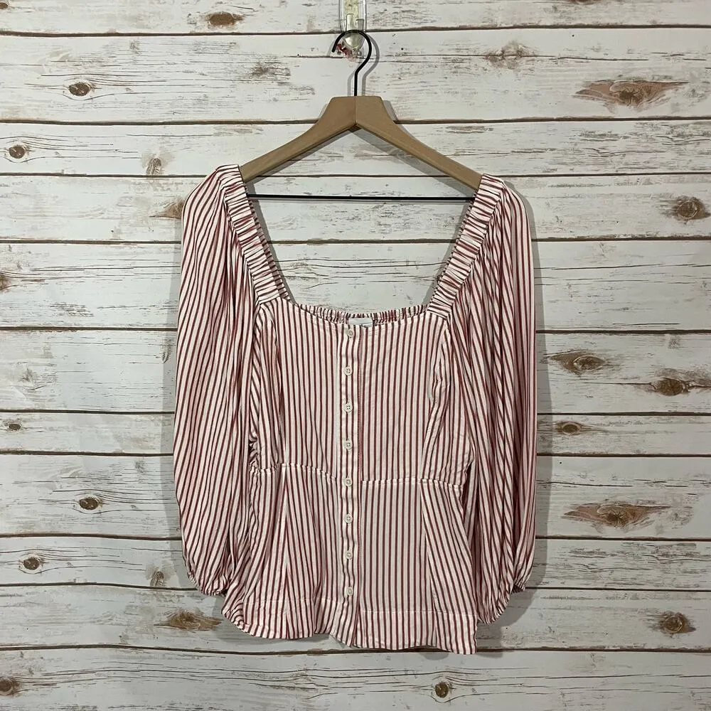 CAbi Carnival Top (Style 5890) - Red Stripe - Medium - Image 16