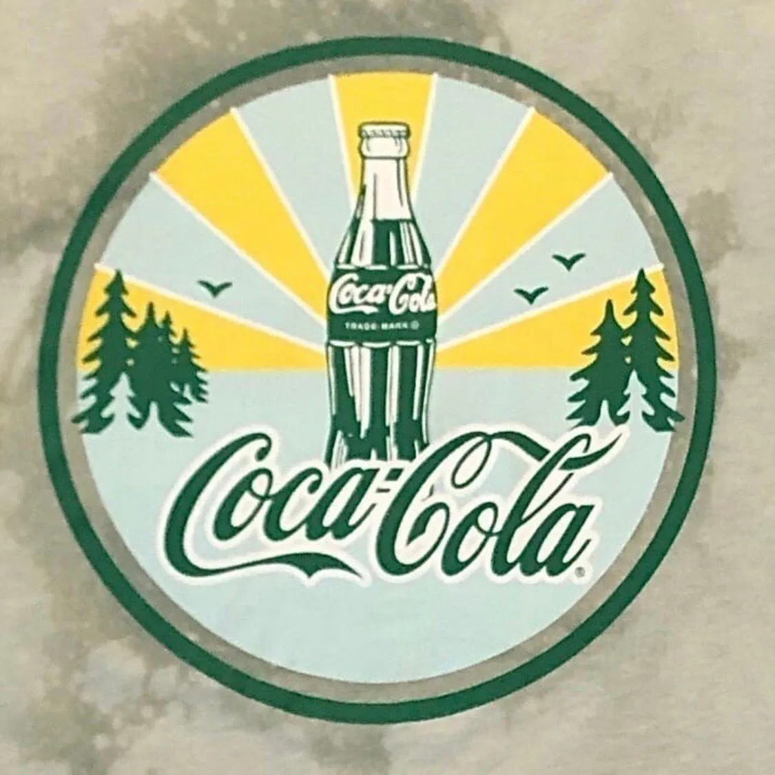 Coca-Cola Custom Made Green Tie Dye Short Sleeve Crop Top  •Size Small - Image 6