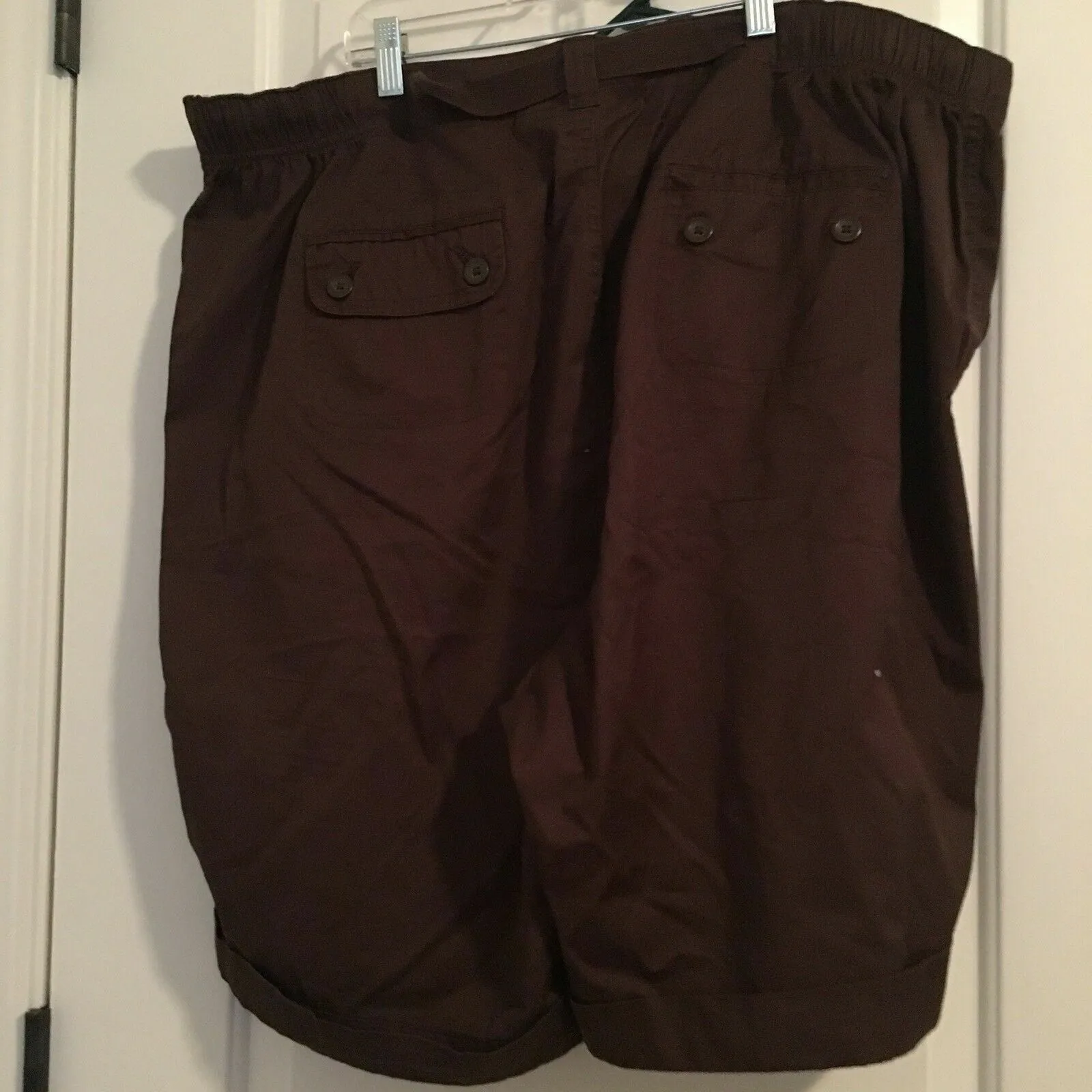 Kim Rogers Women's Plus Size 24 Casual Shorts Pockets Brown - Image 6