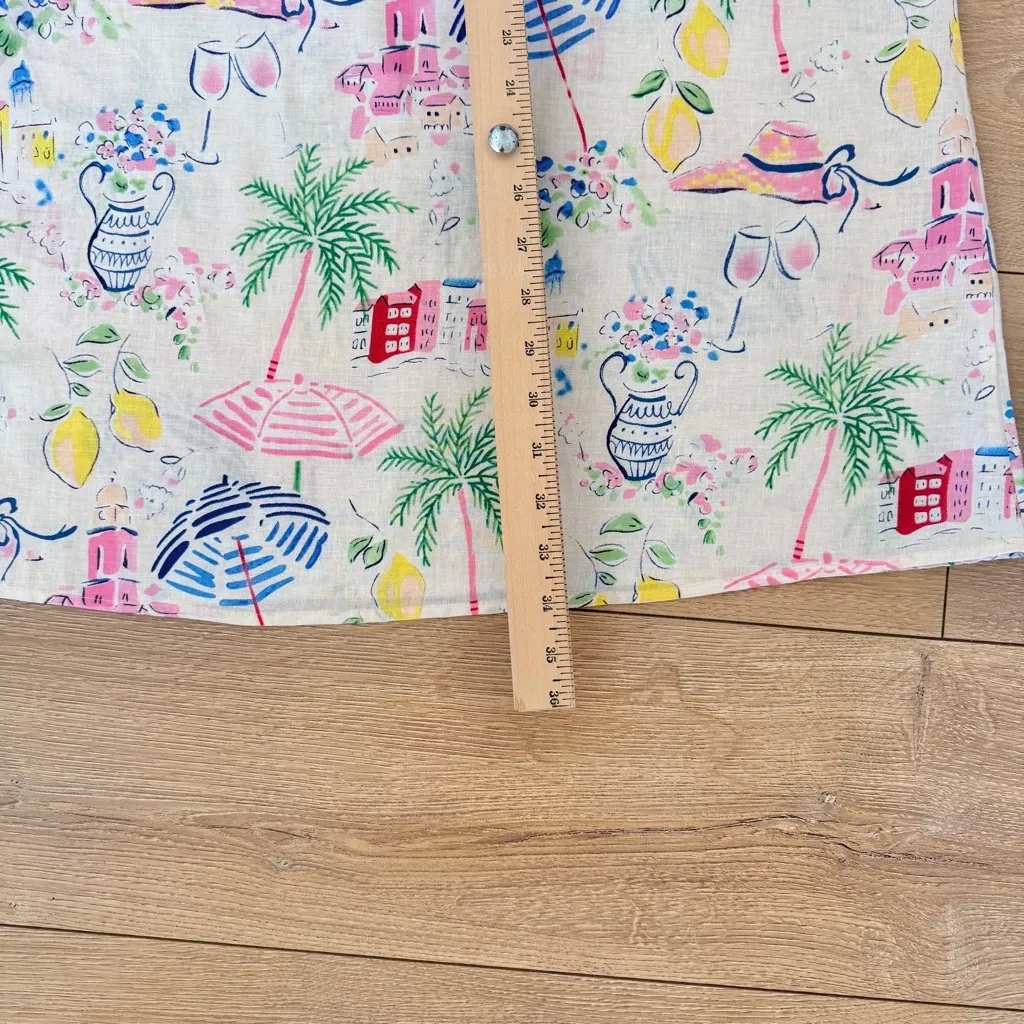 Calypso Tropical Beach Vacation Resort Wear Elastic Waist Pockets Maxi Skirt - Image 12