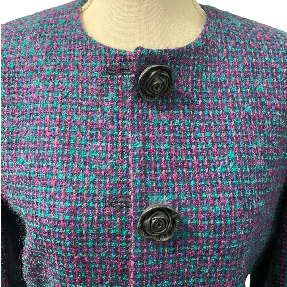 Vintage Pendleton 100% Virgin Wool Multicolor Fully Lined Blazer Jacket - Image 3