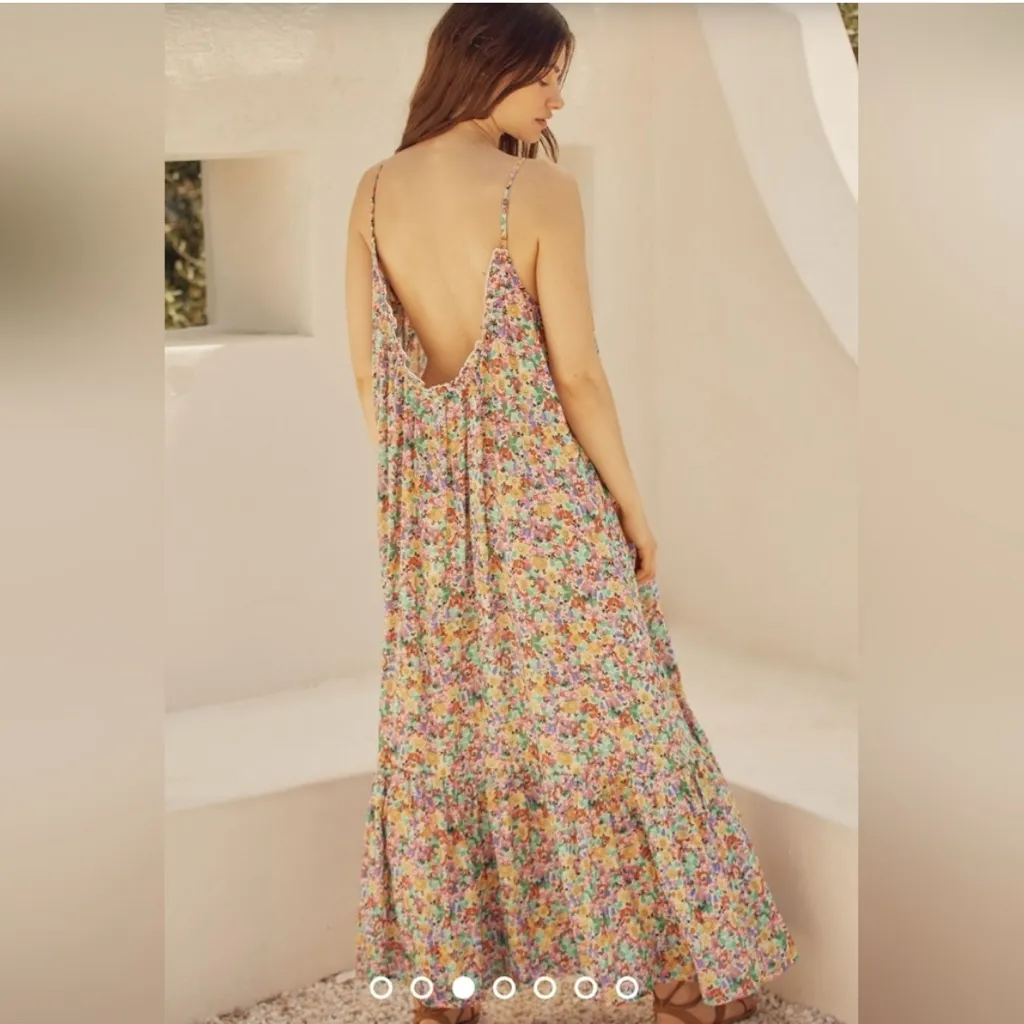 Anthropologie Maeve Malik’s Maxi Dress – Oh-So-Breezy Dizzy Floral NWT Size XL - Image 2