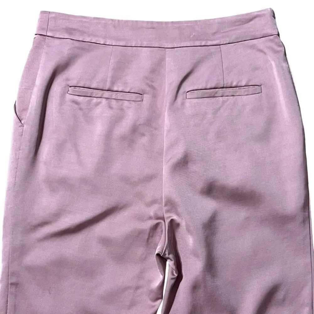 A.L.C.  Pink Skinny Leg Pants High Rise Cropped Size 2 Clean Girl Retro 70's - Image 5