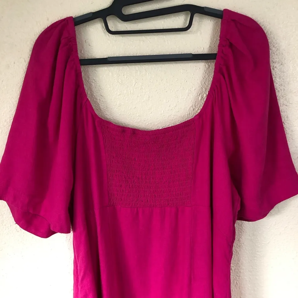 A new day Fushia linen blend dress XXL - Image 4