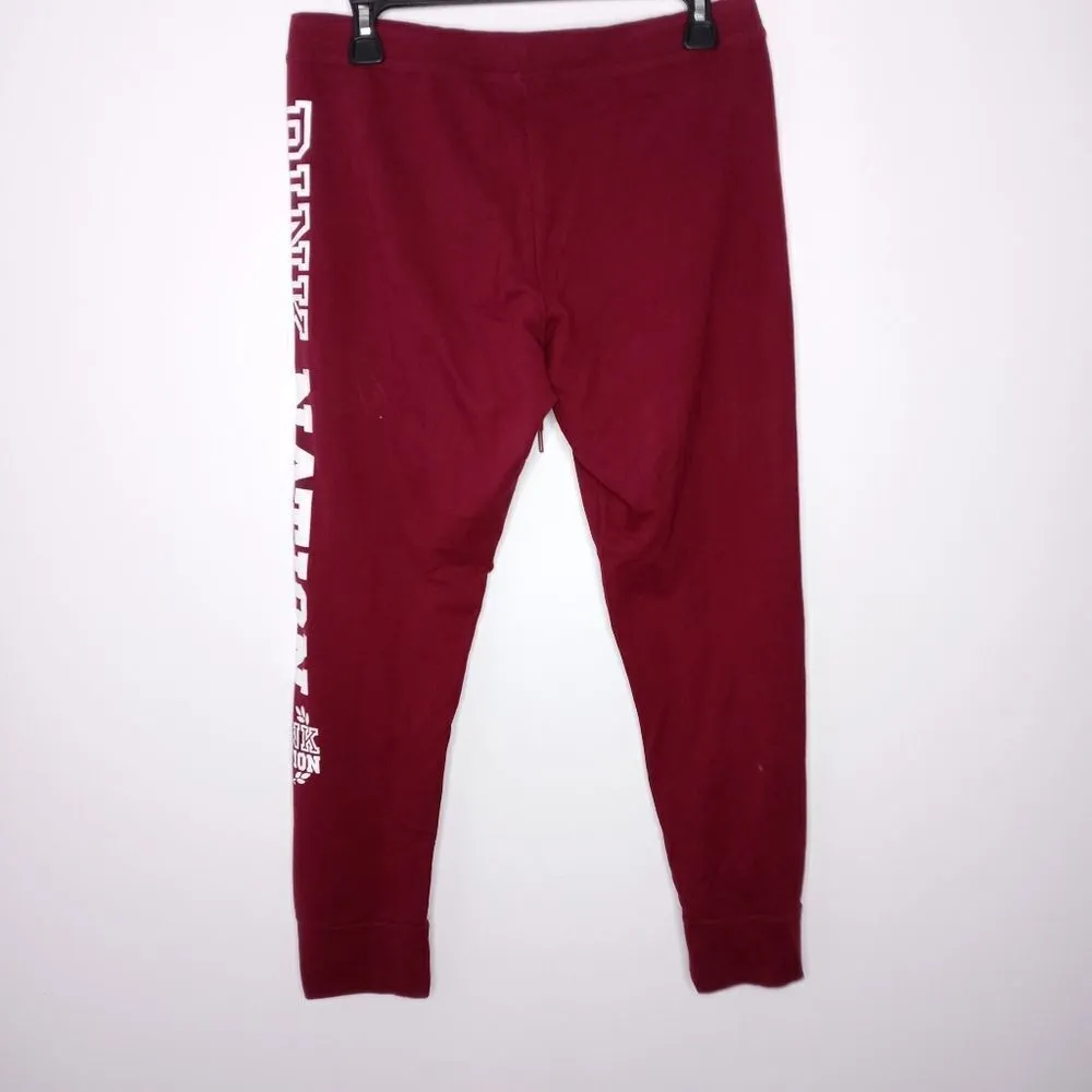 Pink Nation burgundy pants size medium - Image 3