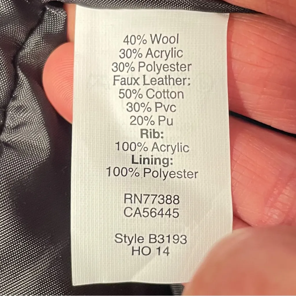 J.Crew  wool + faux leather jacket - Image 6