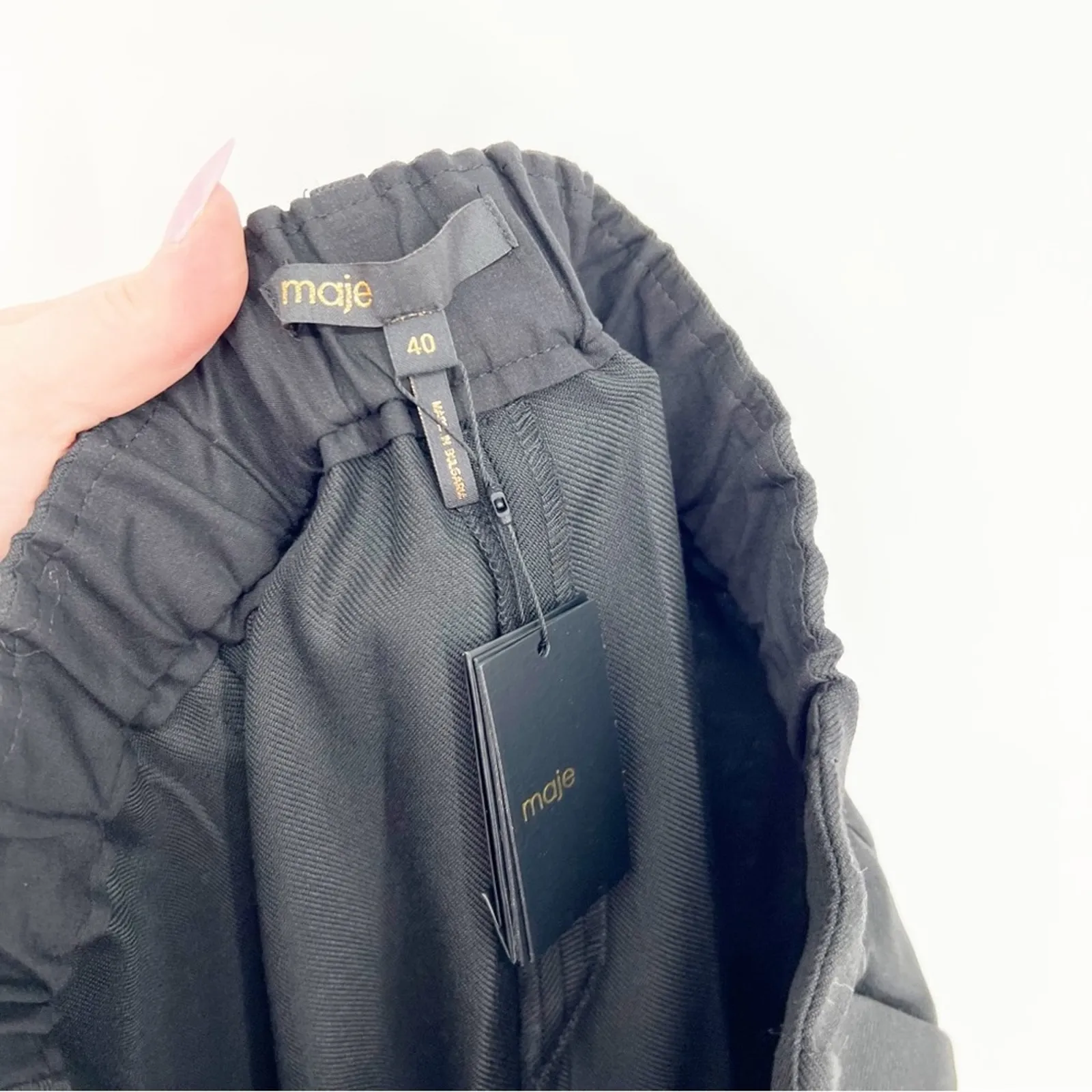 NWT MAJE Suit Trousers 40 (L) Black - Image 6