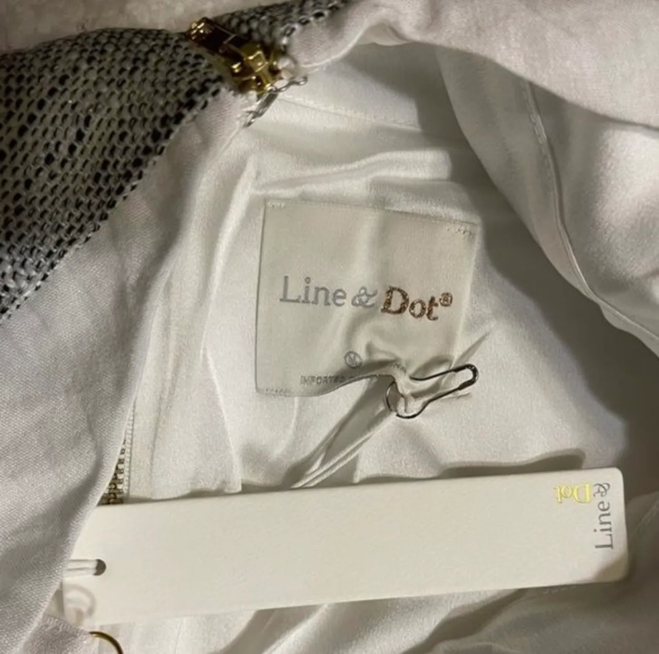 Line and Dot  White Tweed Romper NWT - Image 7