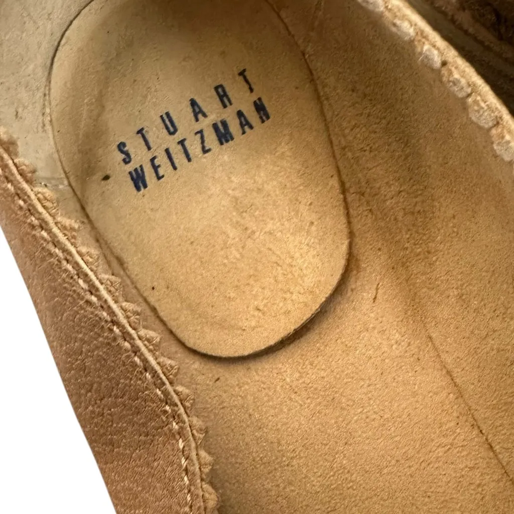 Stuart Weitzman Carli Two Tone Loafers Shoes Leather Round Toe Size 7.5 Women's - Image 9