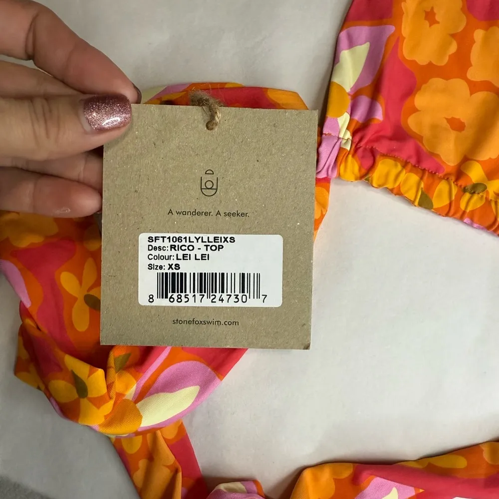 New NWT stone fox swim lei lei bikini top - Image 3
