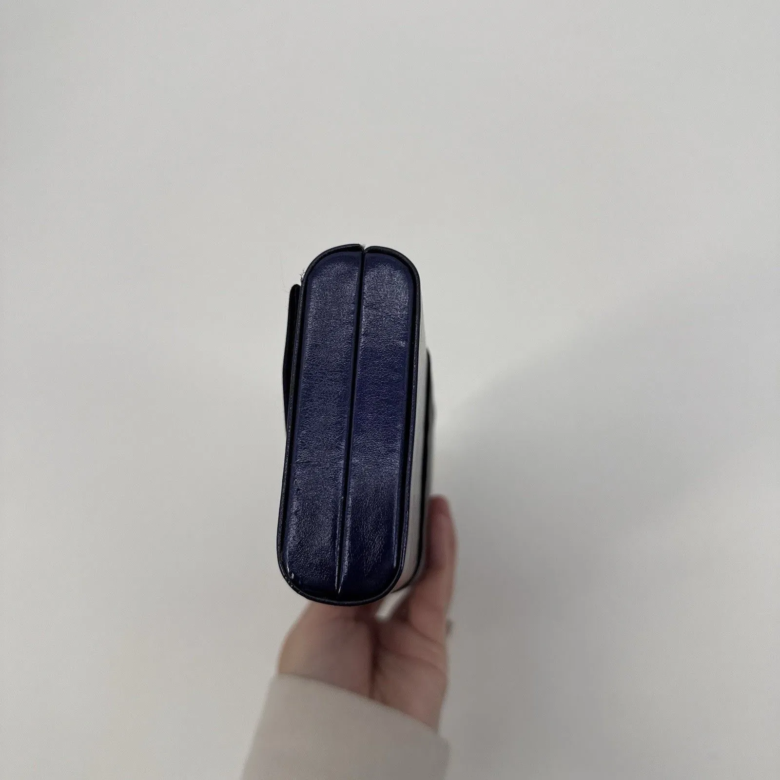 Estee Lauder Navy Blue Cosmetic Clutch Travel Case Swarovski Elements Evening - Image 4