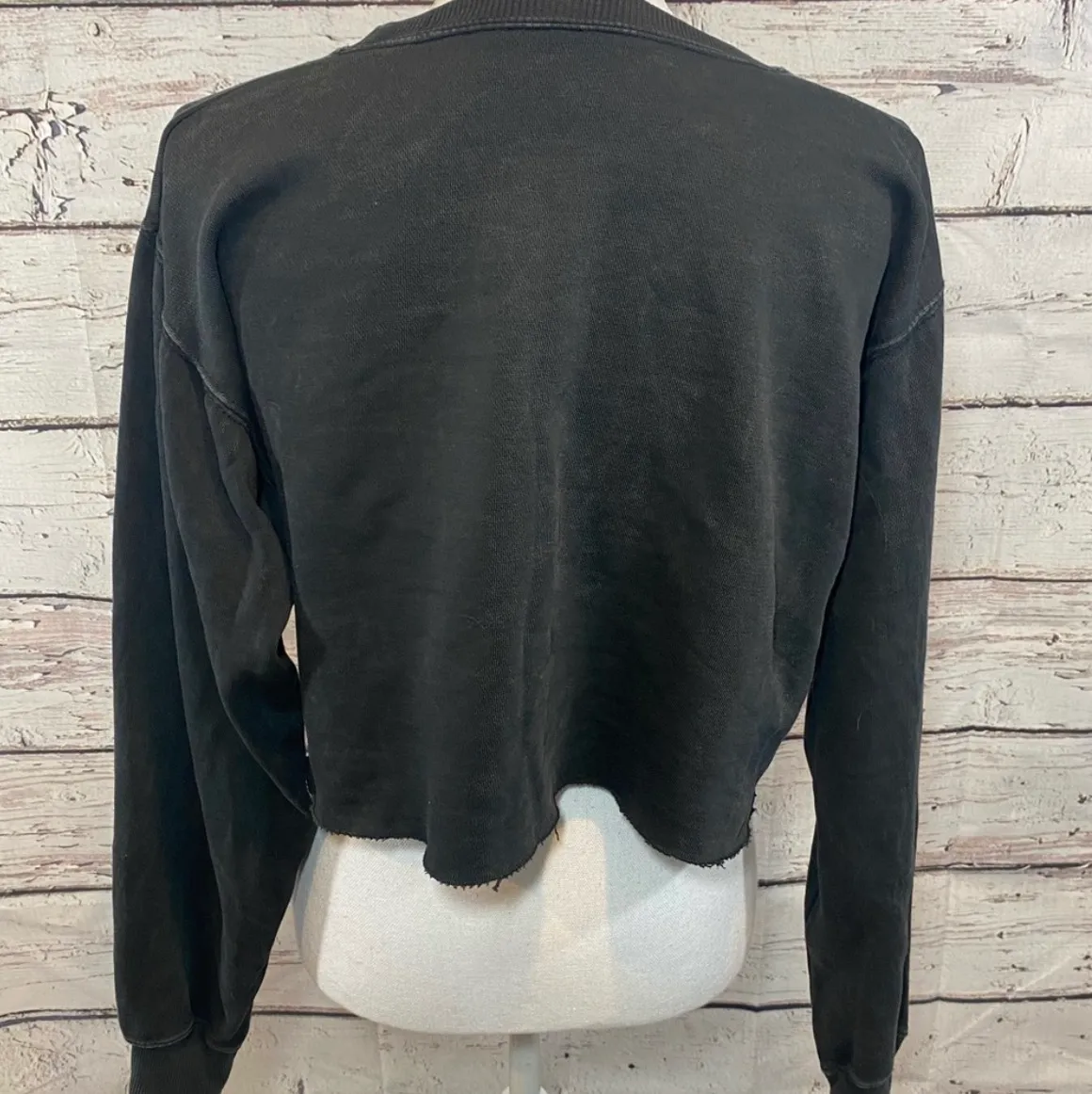 CROPPED TIGER CREWNECK Black - Image 3