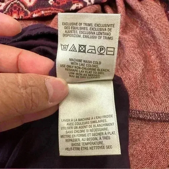 Anthropologie‎ Maeve Paisley Print Metallic Knit Belted A Line Dress Size Medium - Image 12