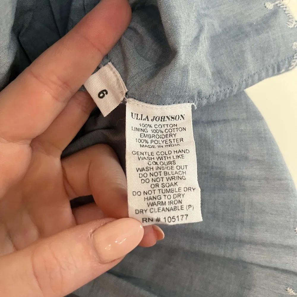 Ulla Johnson Ella Tiered Embroidered Mini Skirt - Image 7